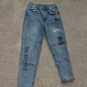 Graphic jeans xs